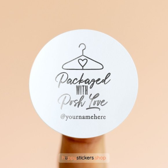 Packaged with Posh Love! Stickers & Labels with your custom text - Picture 17 of 17